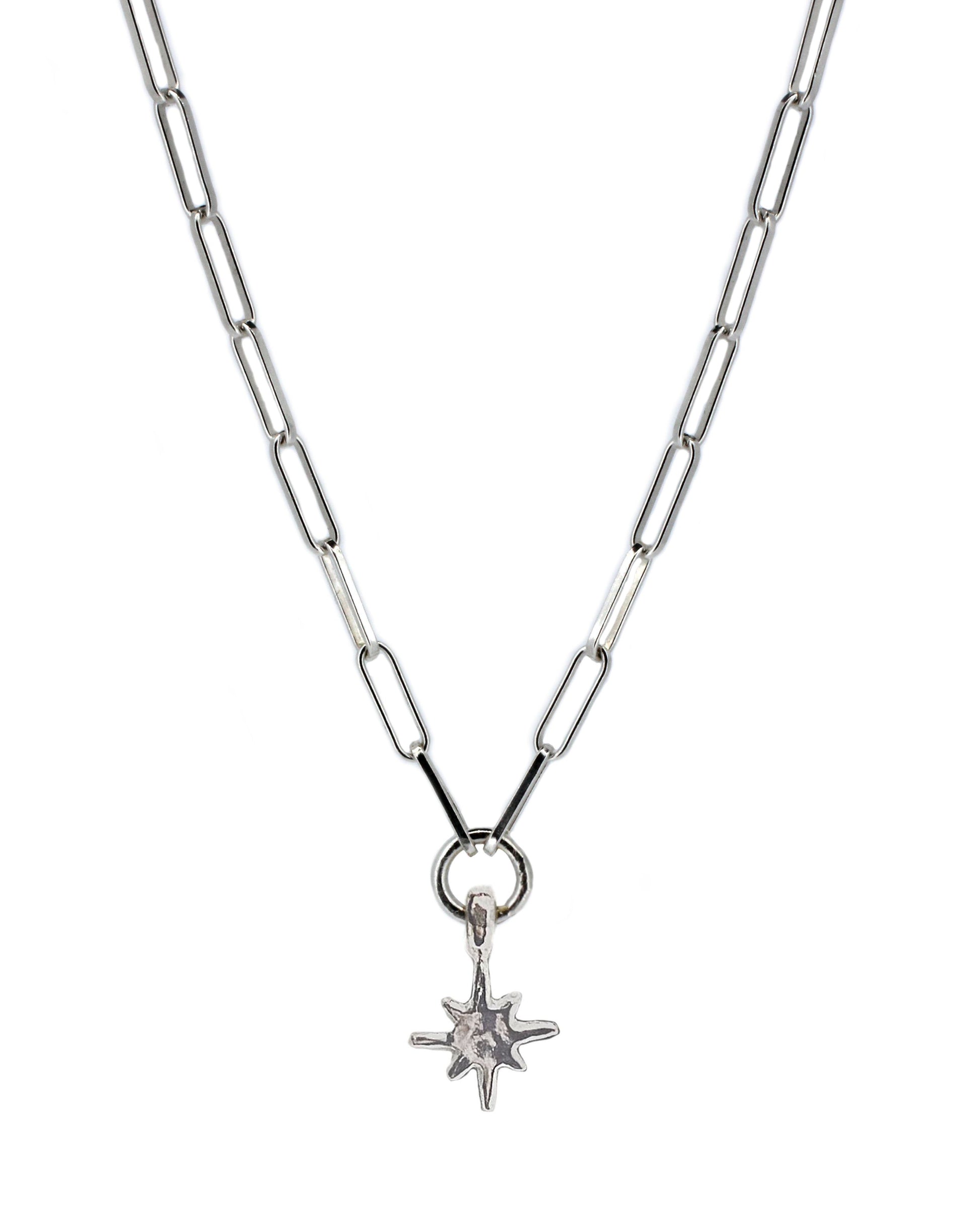 North Star Trace Chain Necklace in Sterling Silver