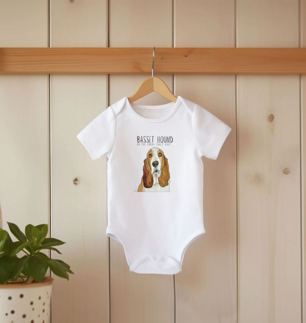Basset Hound Baby Bodysuit