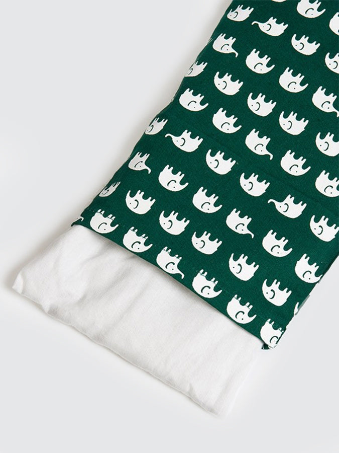 Organic Cotton Lavender Scented Elephant Eye Pillow with Linseed Fill