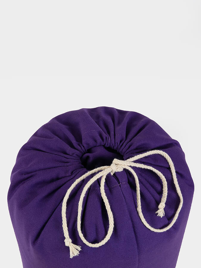 Organic Buckwheat Drawstring Bolster for Yoga