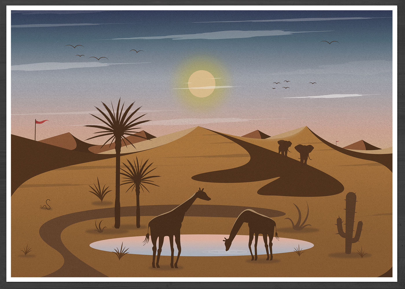 Oasis Art Print for Kids