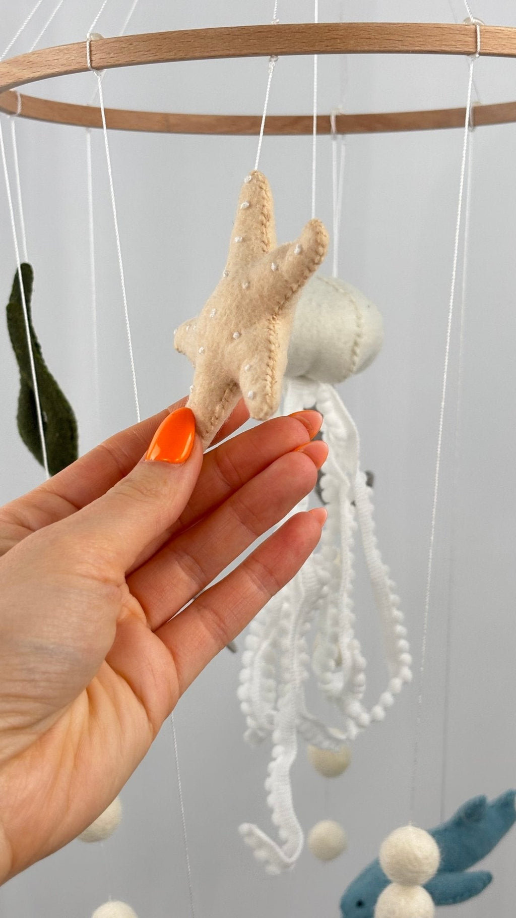 Ocean Drift Felt Cot Mobile