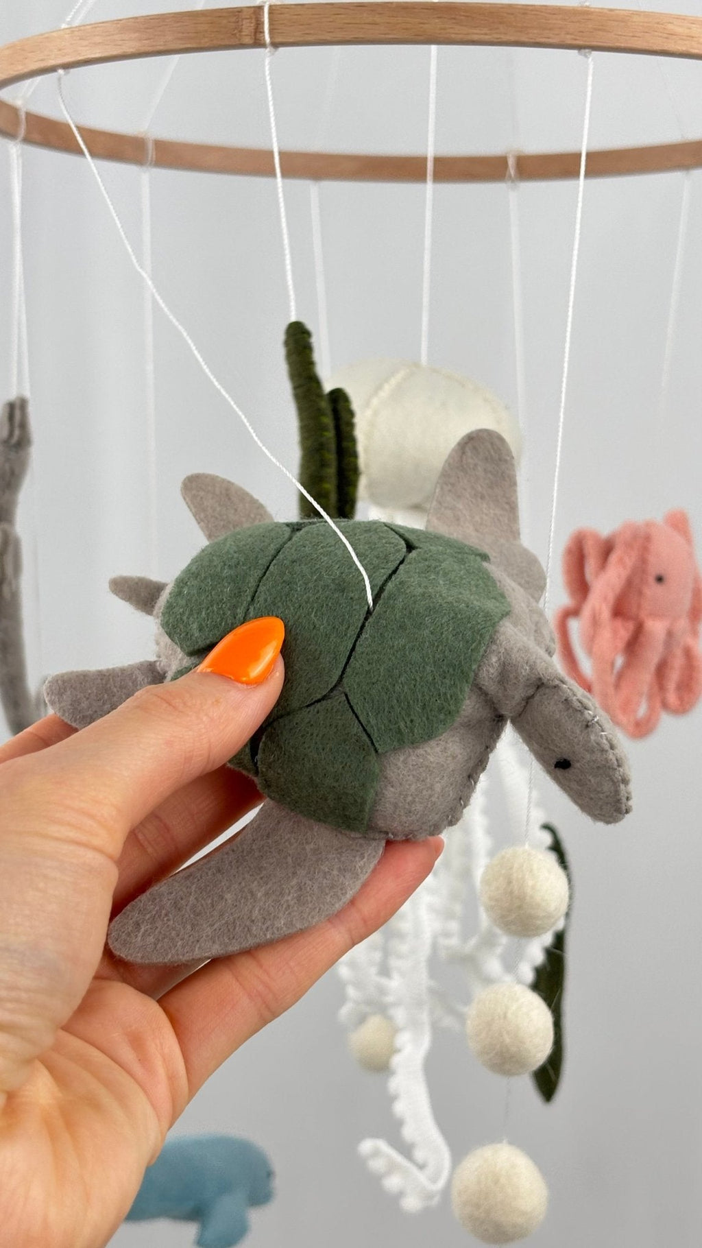 Ocean Drift Felt Cot Mobile