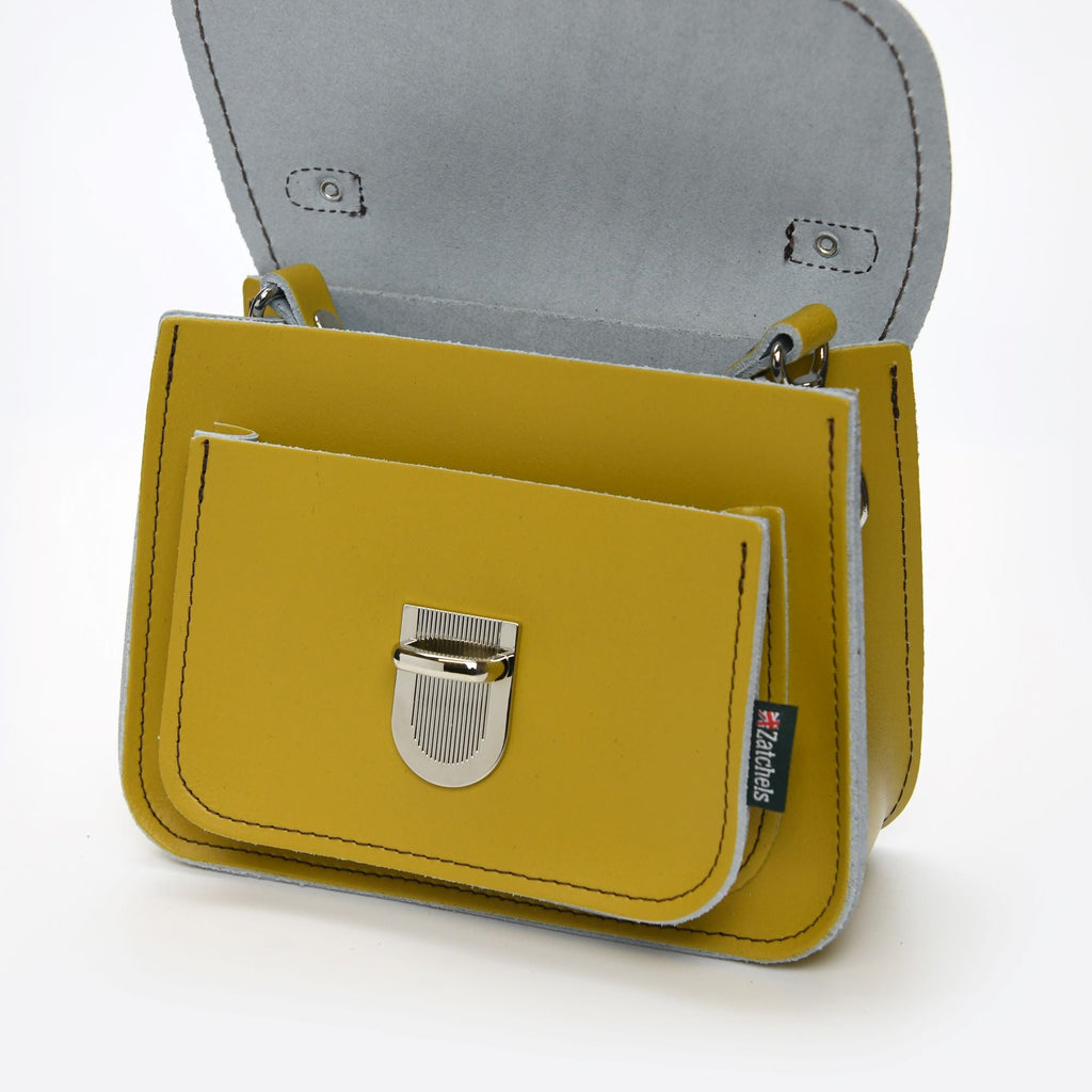 Luna Handmade Leather Bag in Yellow Ochre
