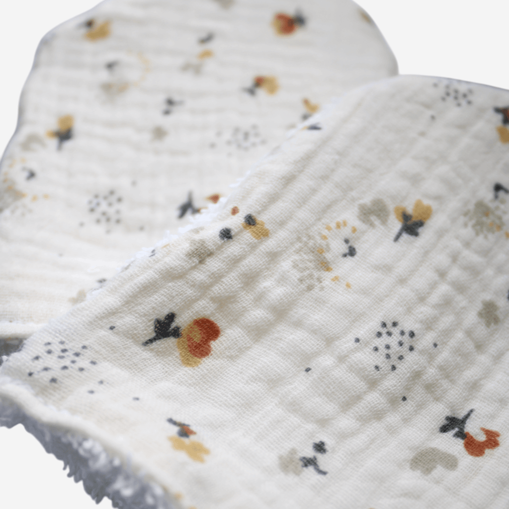 Hedgehog Baby Bath Mitts Oeko Tex Certified Soft Muslin