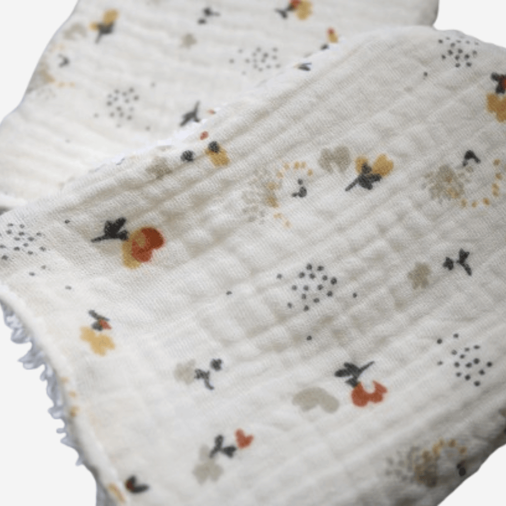 Hedgehog Baby Bath Mitts Oeko Tex Certified Soft Muslin