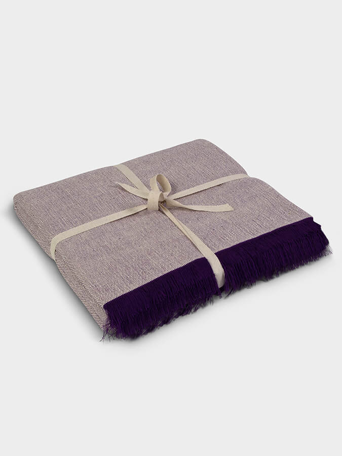 Organic Cotton Two Toned Yoga Blanket