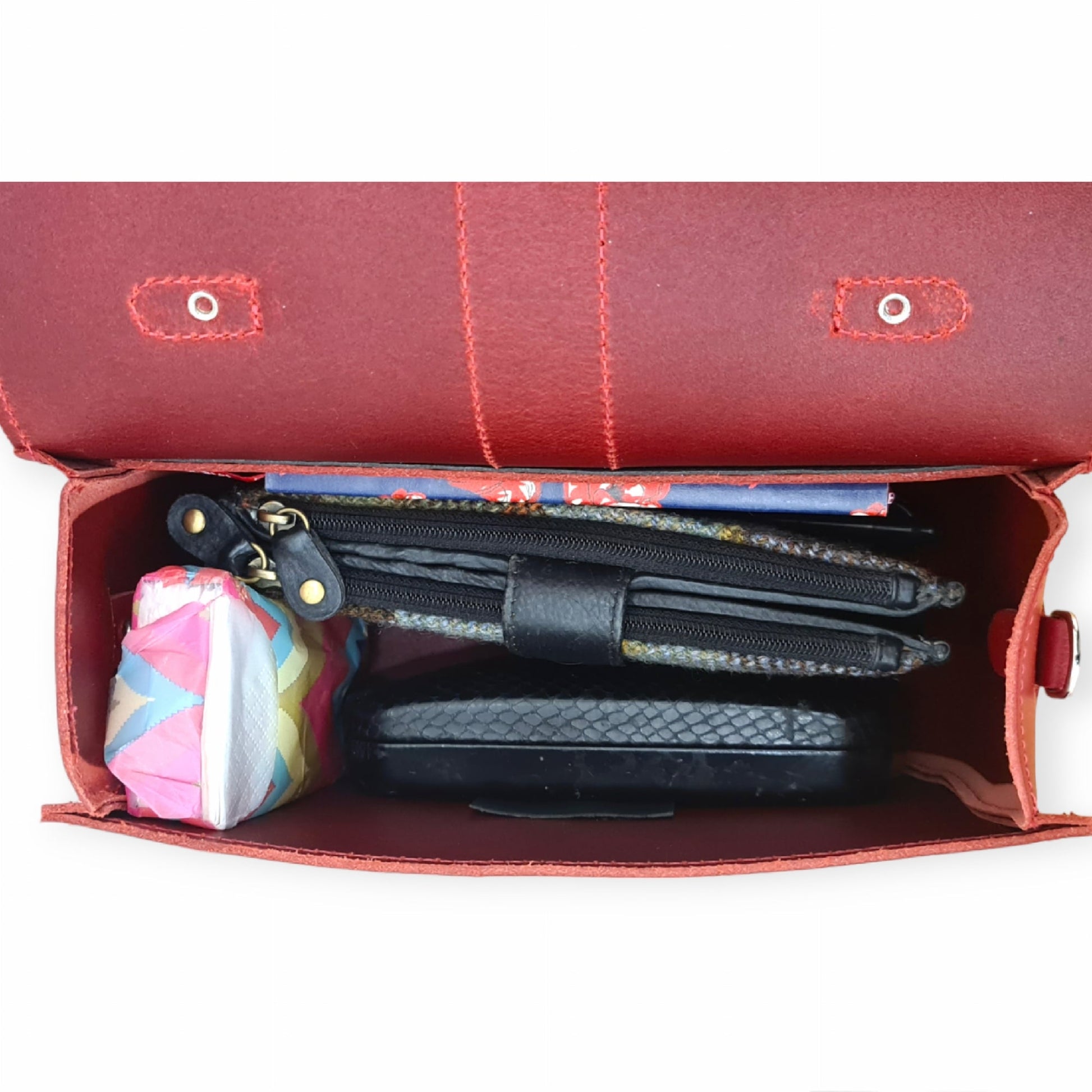 Handmade Leather Bag in Black