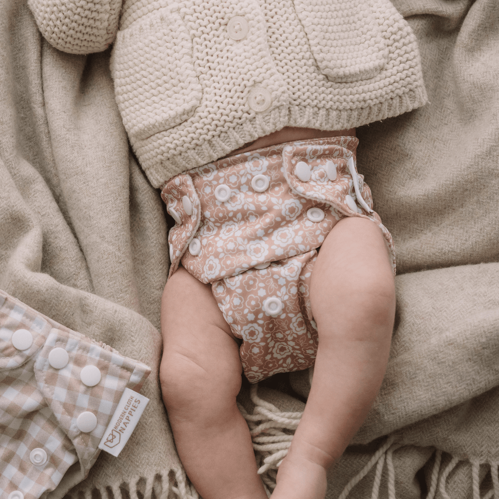 One Size Reusable Cloth Nappy Bloom
