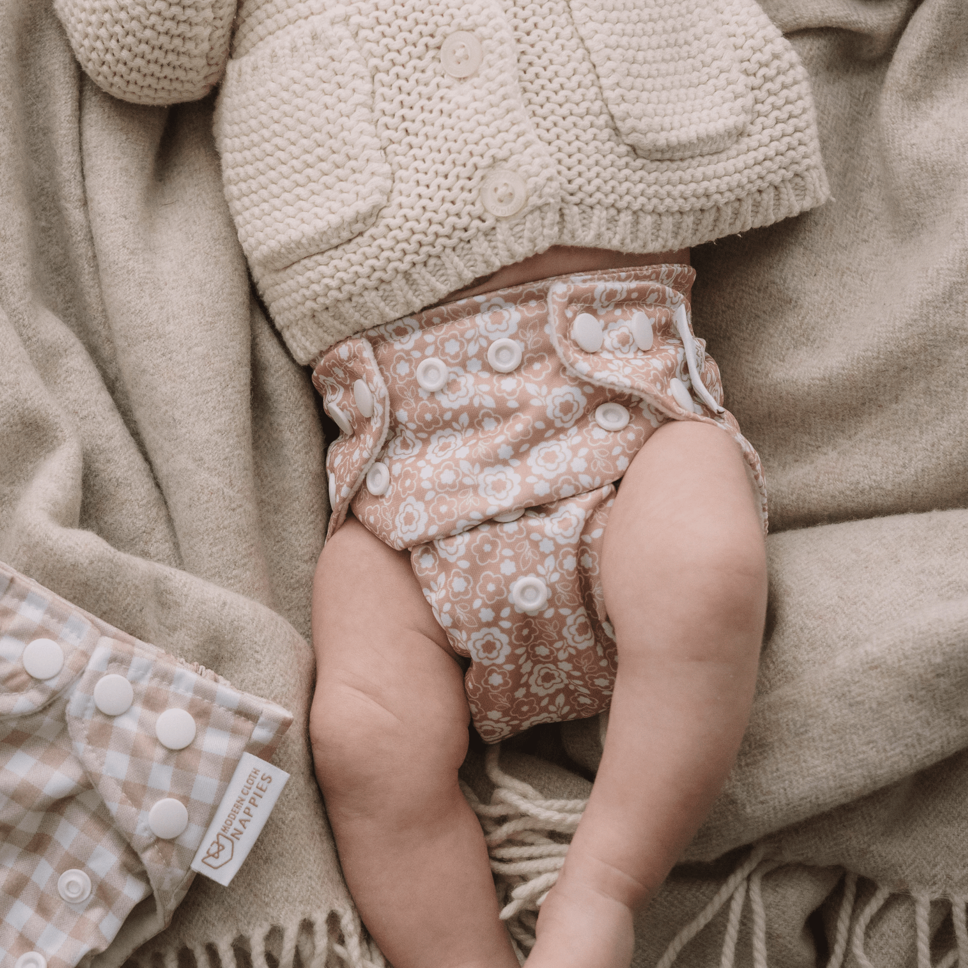 One Size Reusable Cloth Nappy Bloom