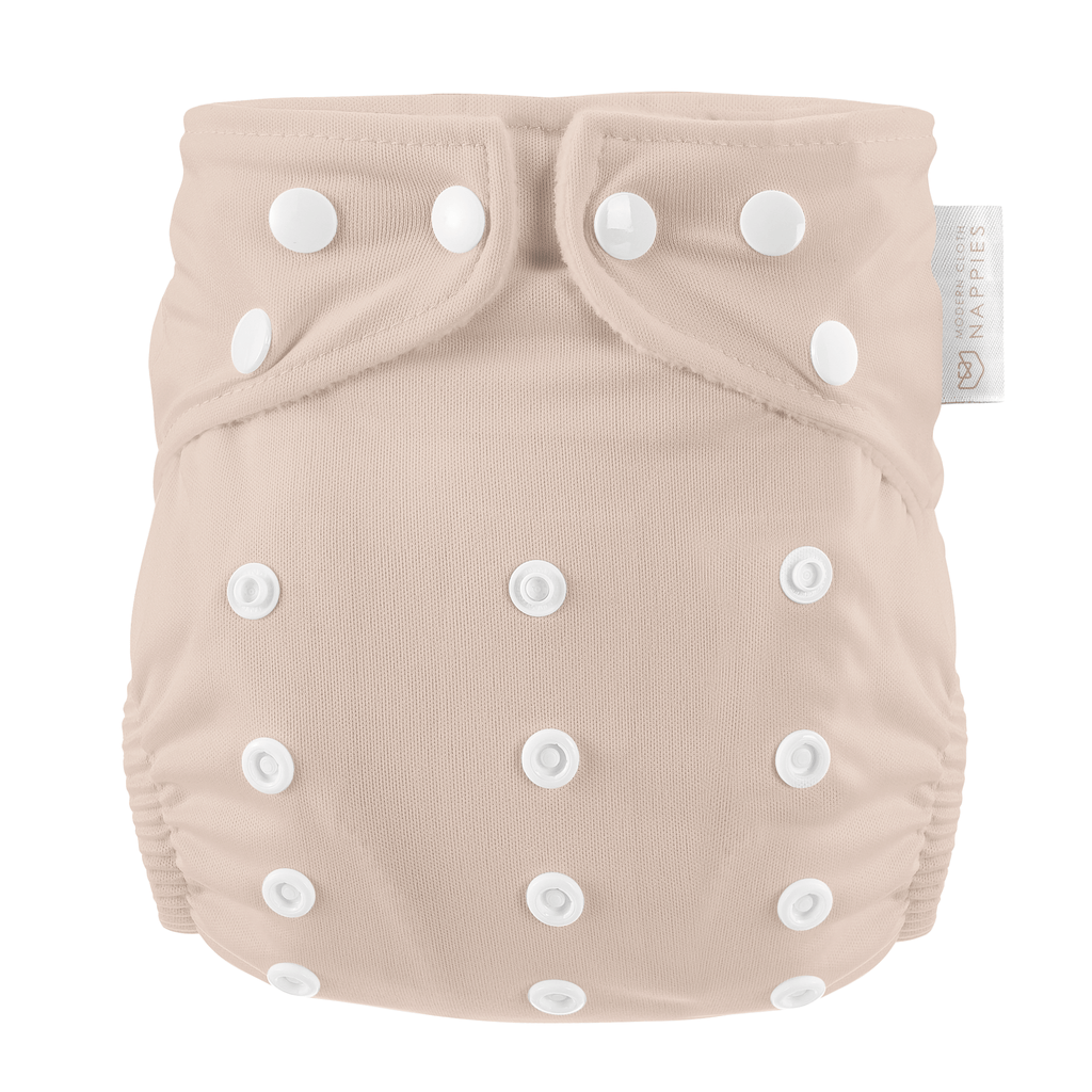 One Size Reusable Cloth Nappy in Blush