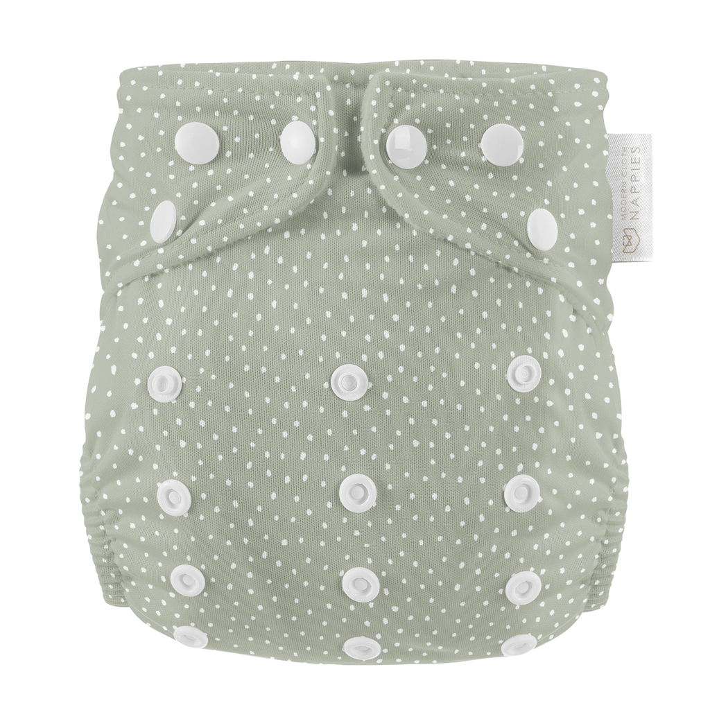 One Size Reusable Cloth Nappy Sage