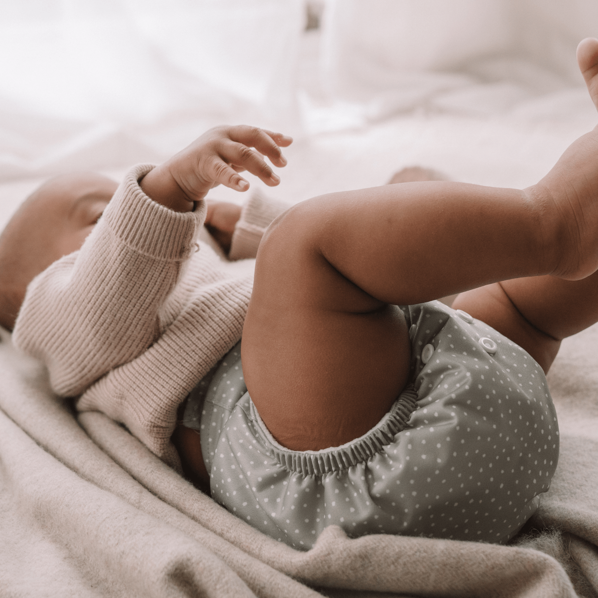 One Size Reusable Cloth Nappy Sage