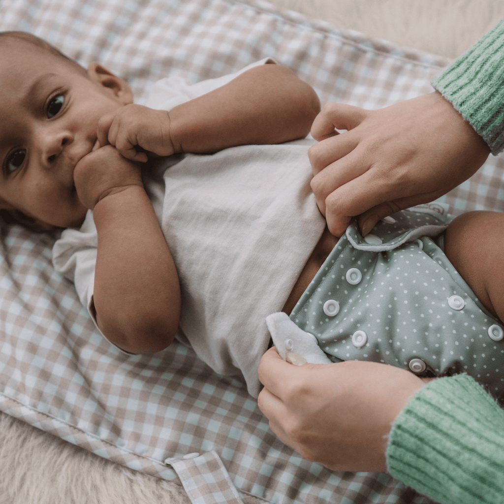 One Size Reusable Cloth Nappy Sage