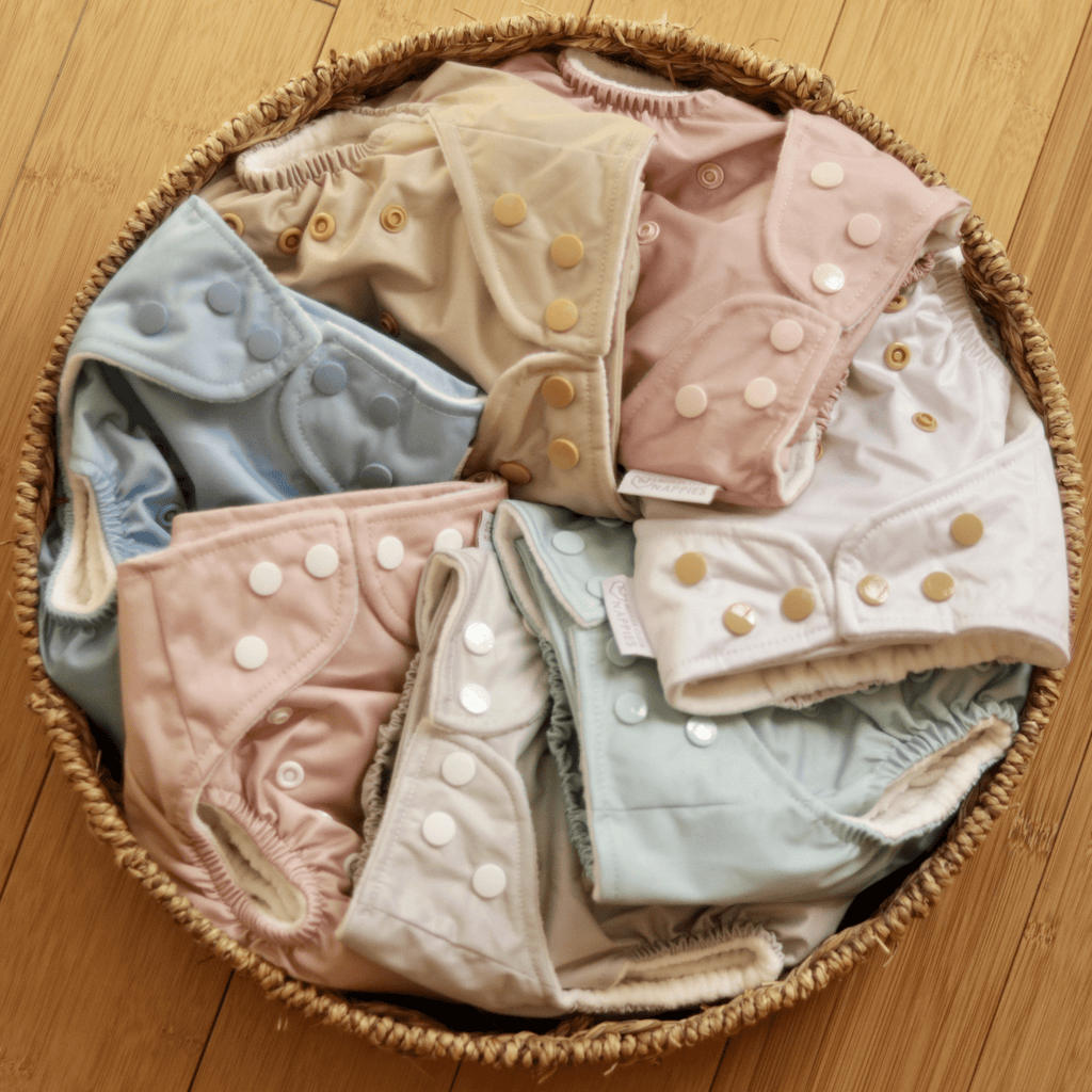 One Size Reusable Cloth Nappy in Blush