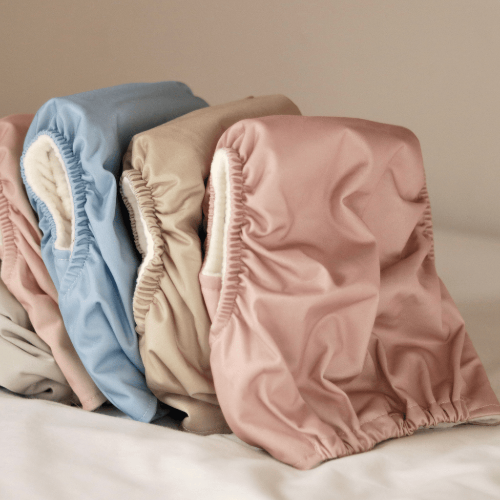 One Size Reusable Cloth Nappy in Dusty Rose