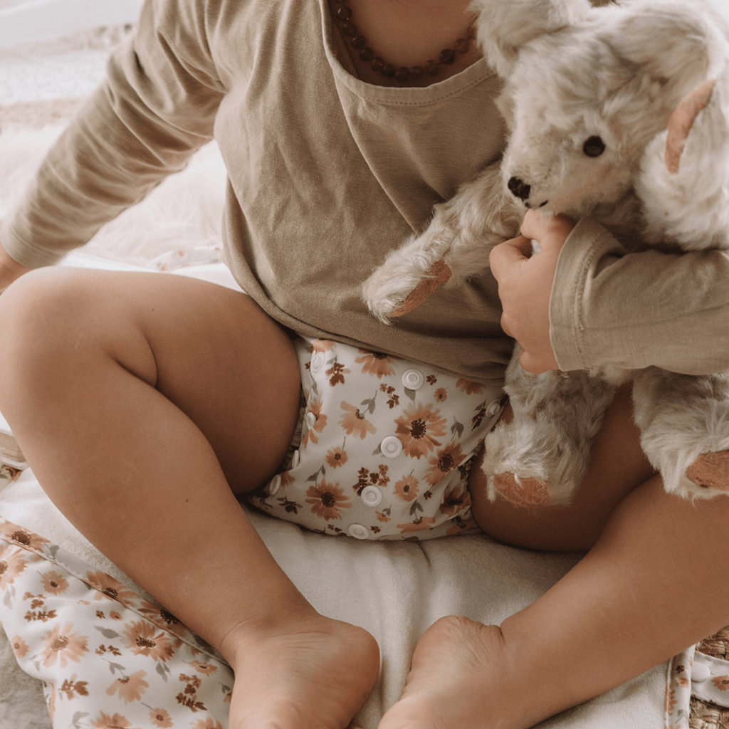 One Size Reusable Cloth Nappy in Meadow