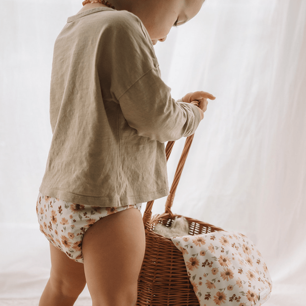 One Size Reusable Cloth Nappy in Meadow