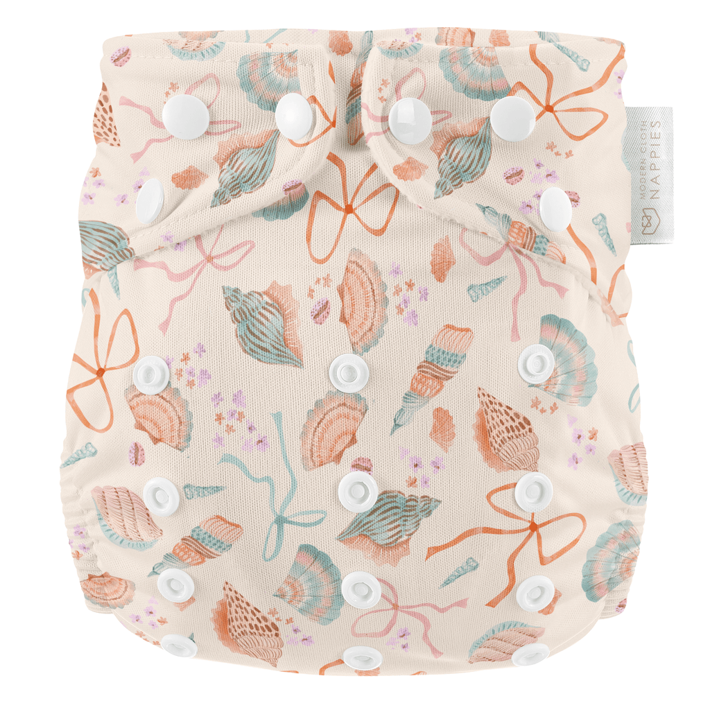 One Size Reusable Swim Nappy Baby to Toddler Seashell Belle