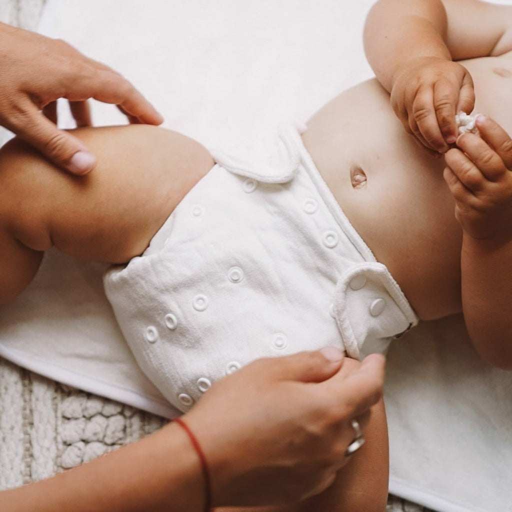 One Size Bamboo Cotton Bedtime Pearl Reusable Cloth Nappy