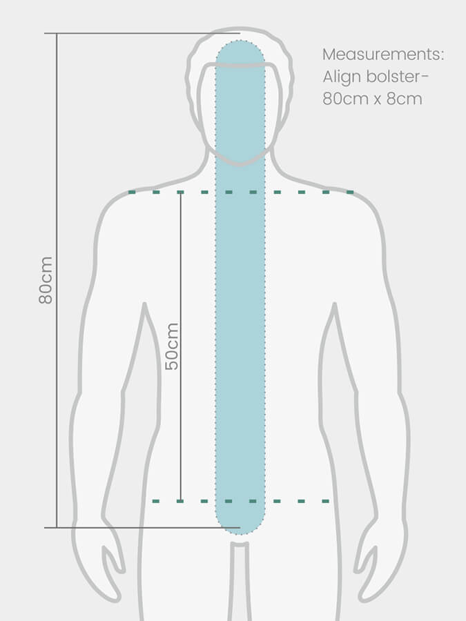 Organic Cotton Slim Spine Align Bolster