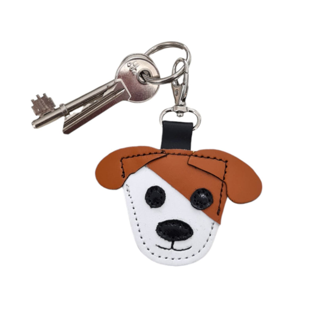 Cute Dog Bag Charm in Burnt Orange