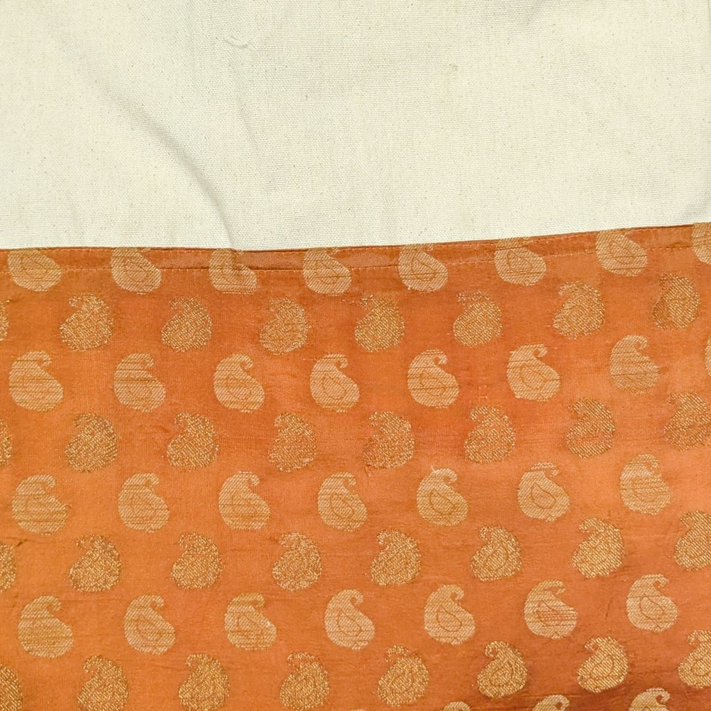 Upcycled Sari Cotton Tote Bag, Handmade in India
