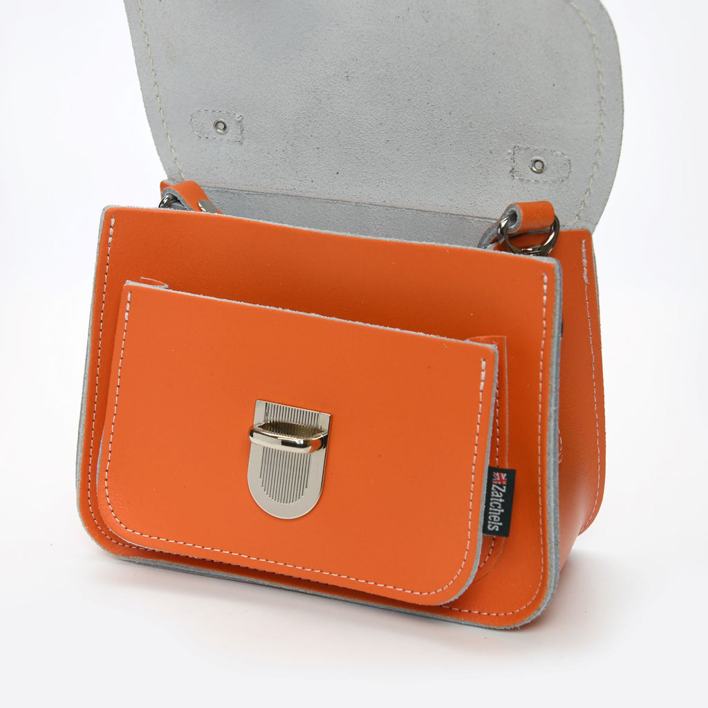 Luna Handmade Leather Bag in Orange