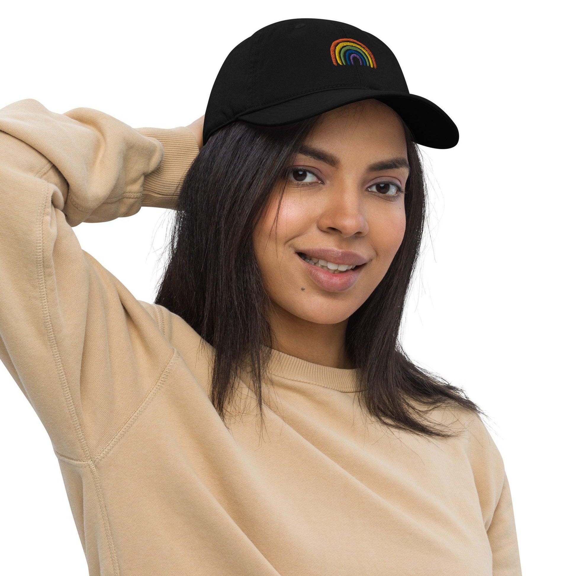Rainbow Baseball Cap in Organic Cotton