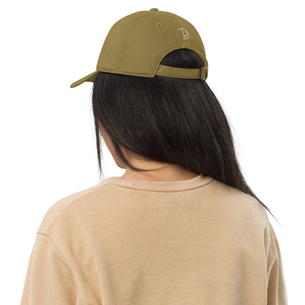 Embroidered P Baseball Cap in Green