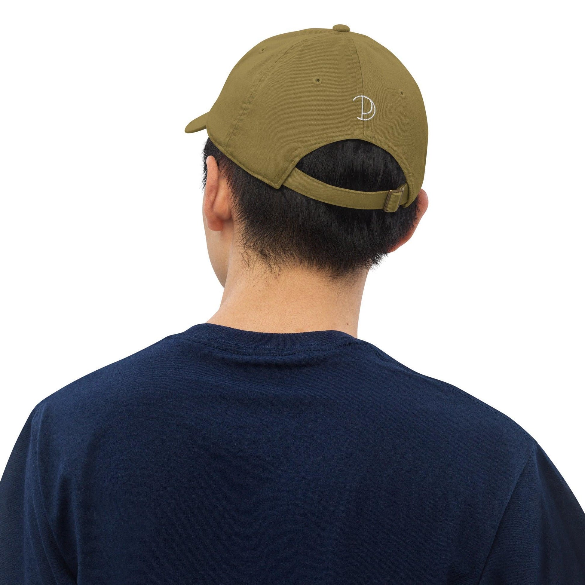 Embroidered P Baseball Cap in Green