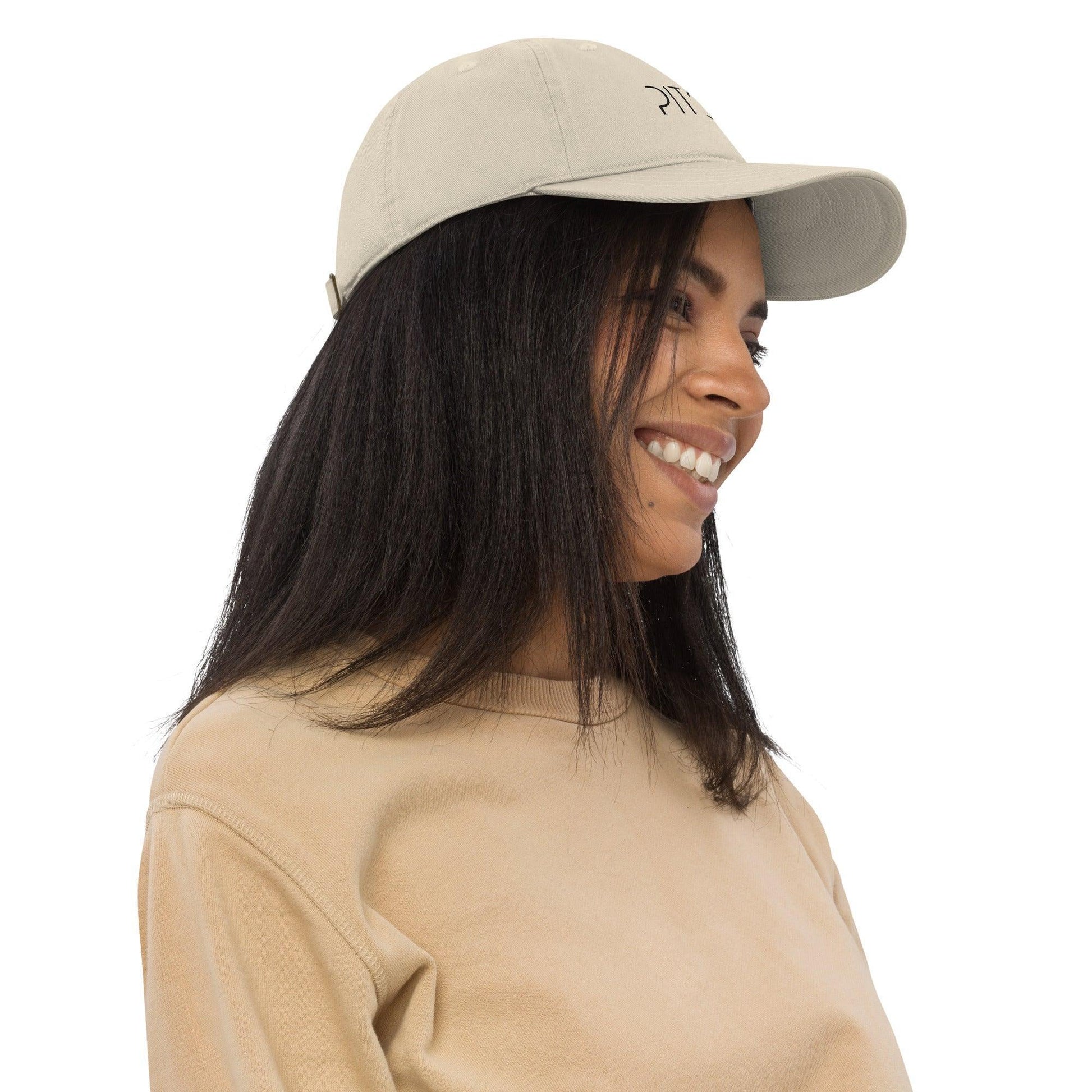 Organic Cotton Baseball Cap in Beige