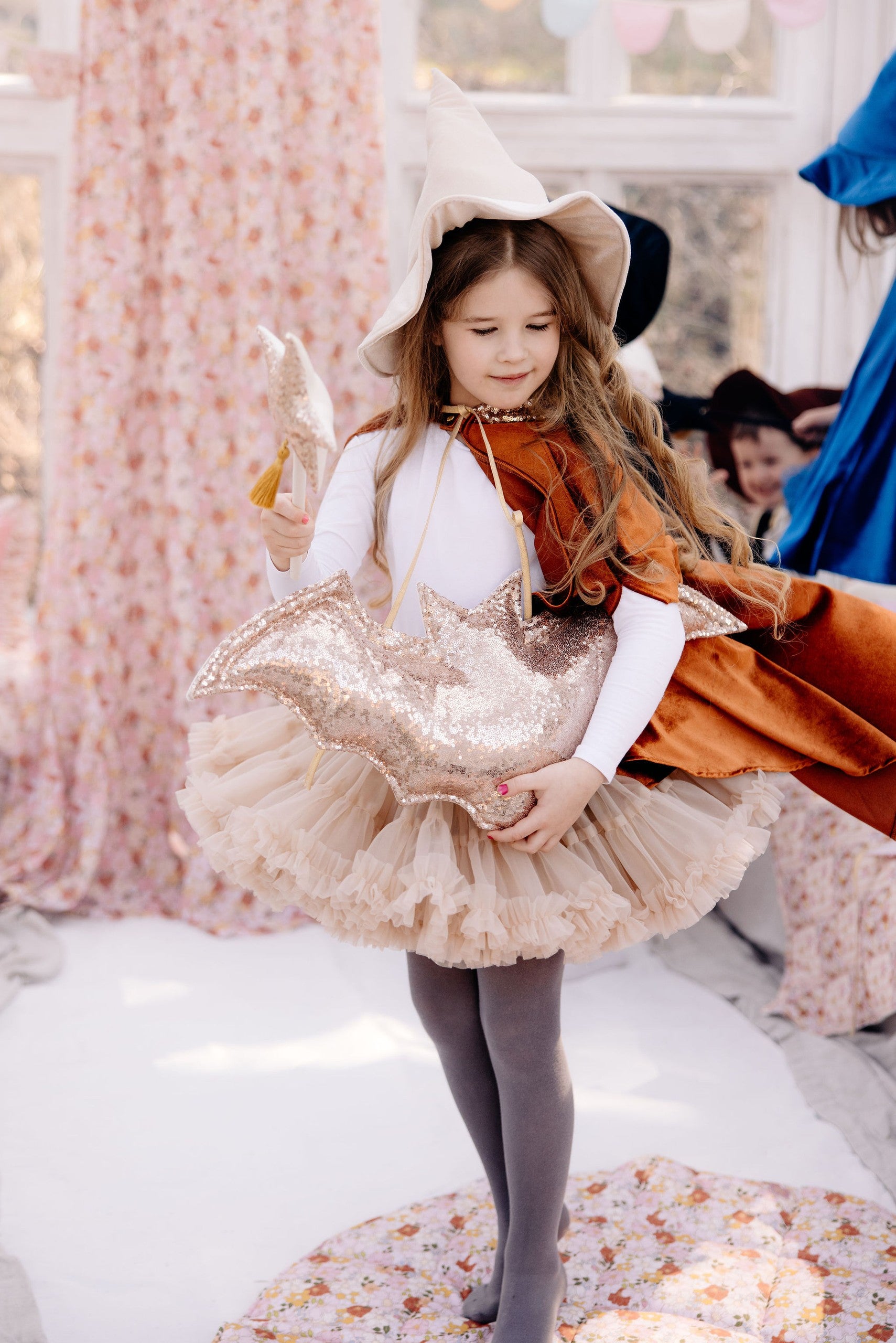 mint organic cotton canopy draped over a bed with soft morning light filtering through the fabric