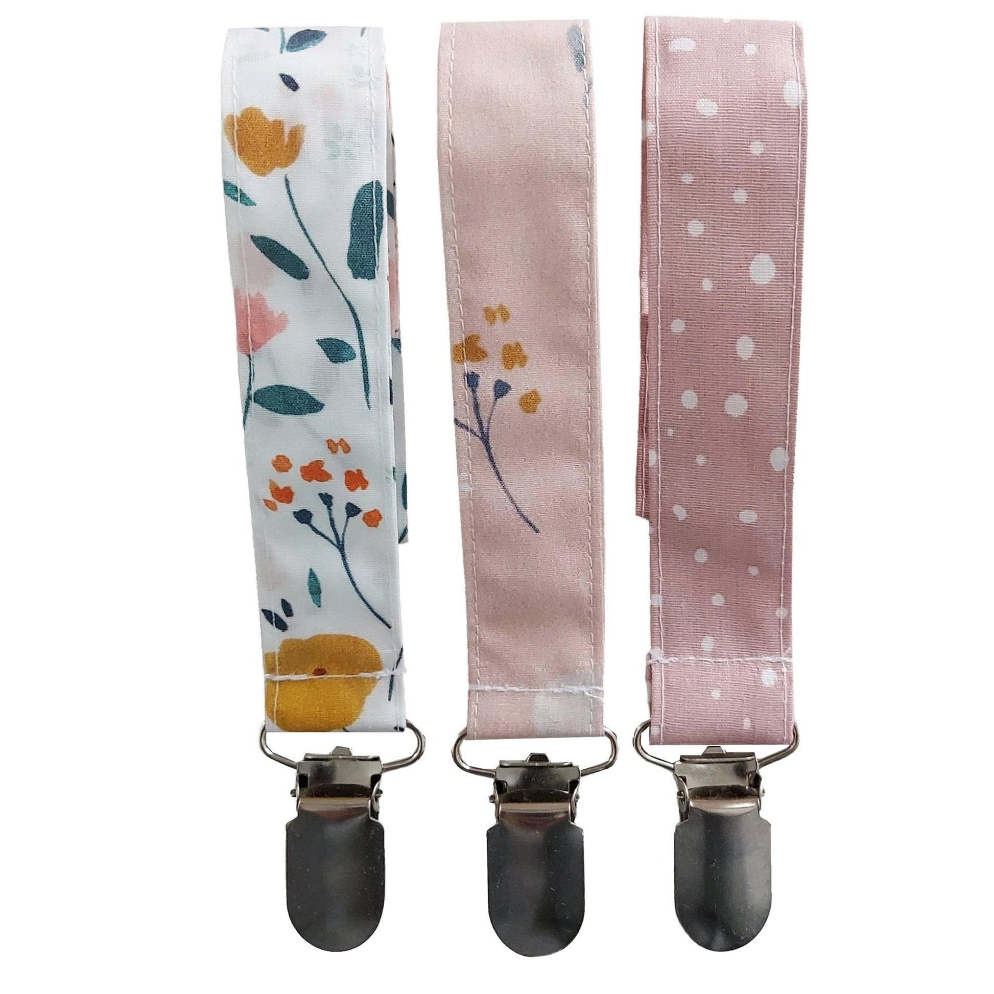 Pacifier Clip Holder Set of 2 or 3