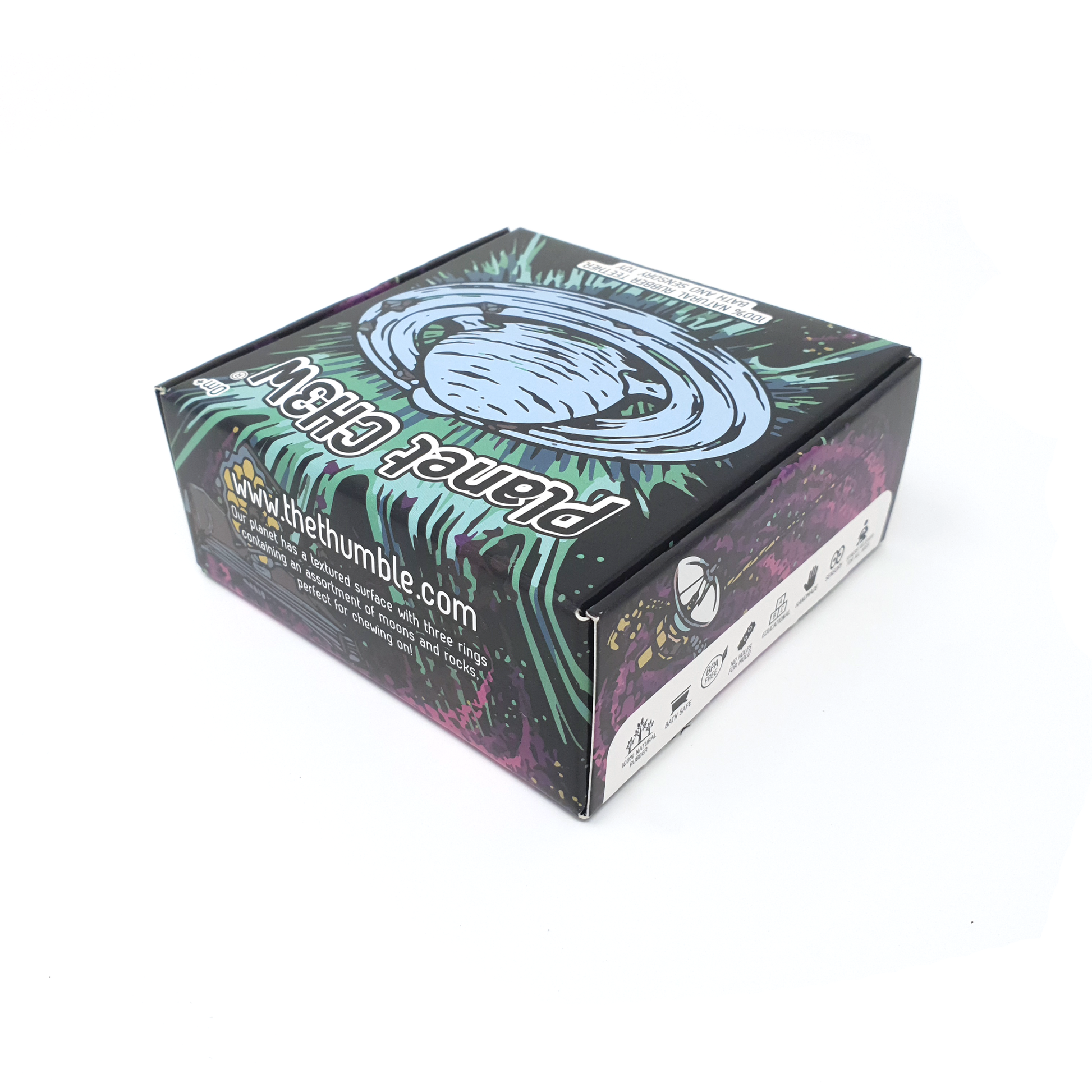 Natural Rubber Space Planet Teether and Bath Toy