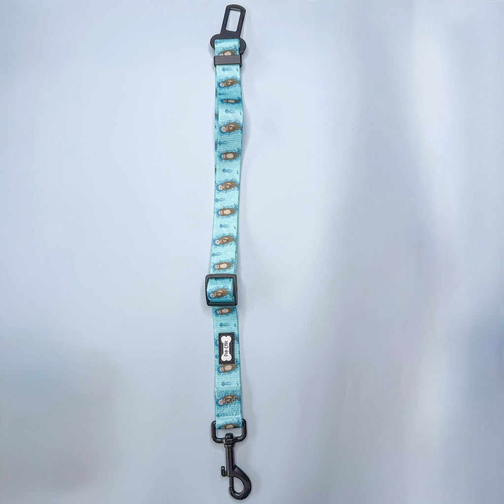 Adjustable Dog Seat Belt Clip in Mustard Yellow