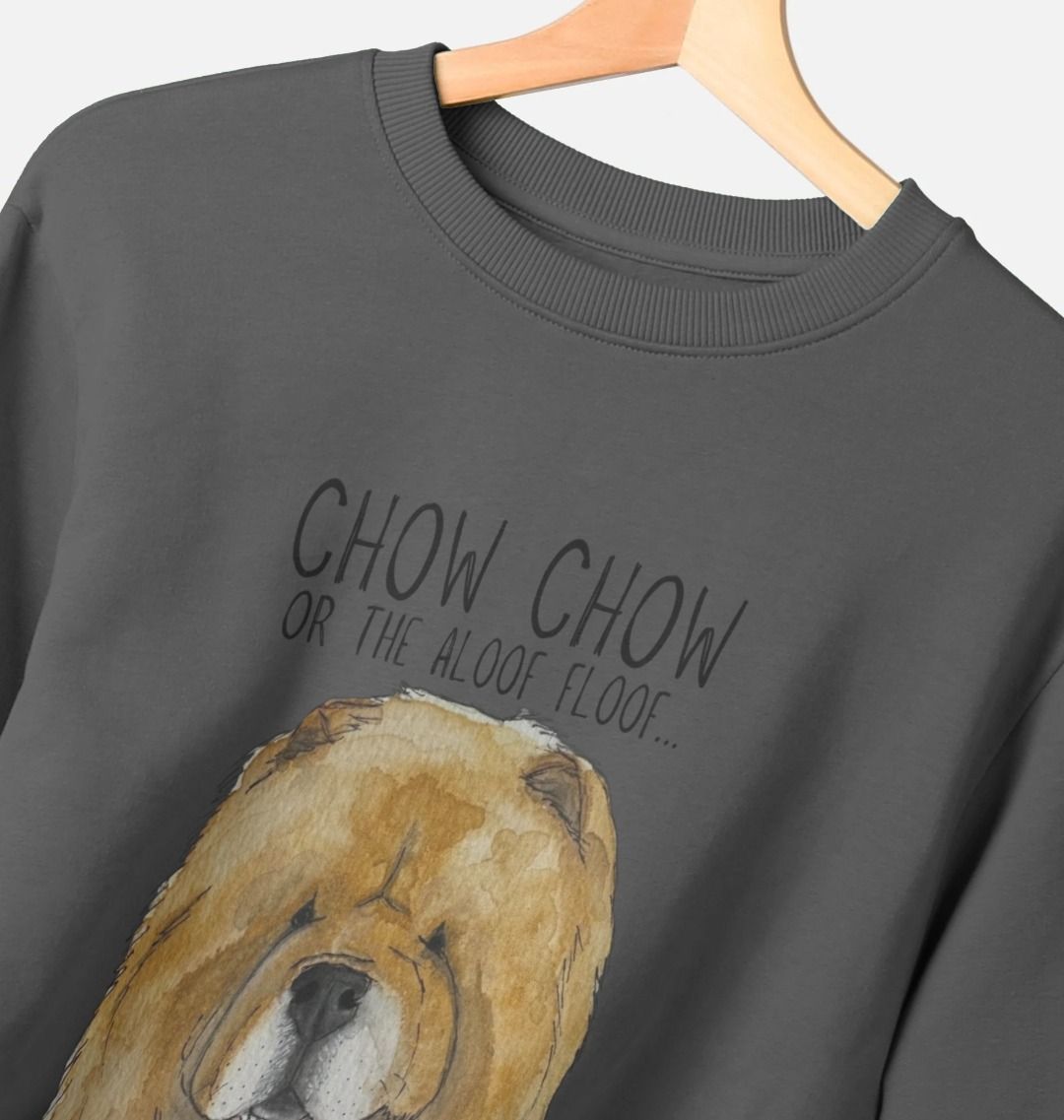 Red Chow Chow Men's Crewneck Sweatshirt