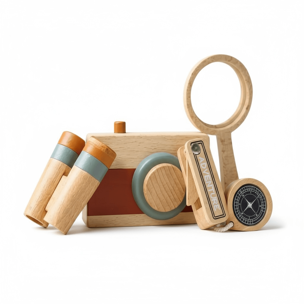 Wooden Adventure Explorer Toy Set for Little Adventurers