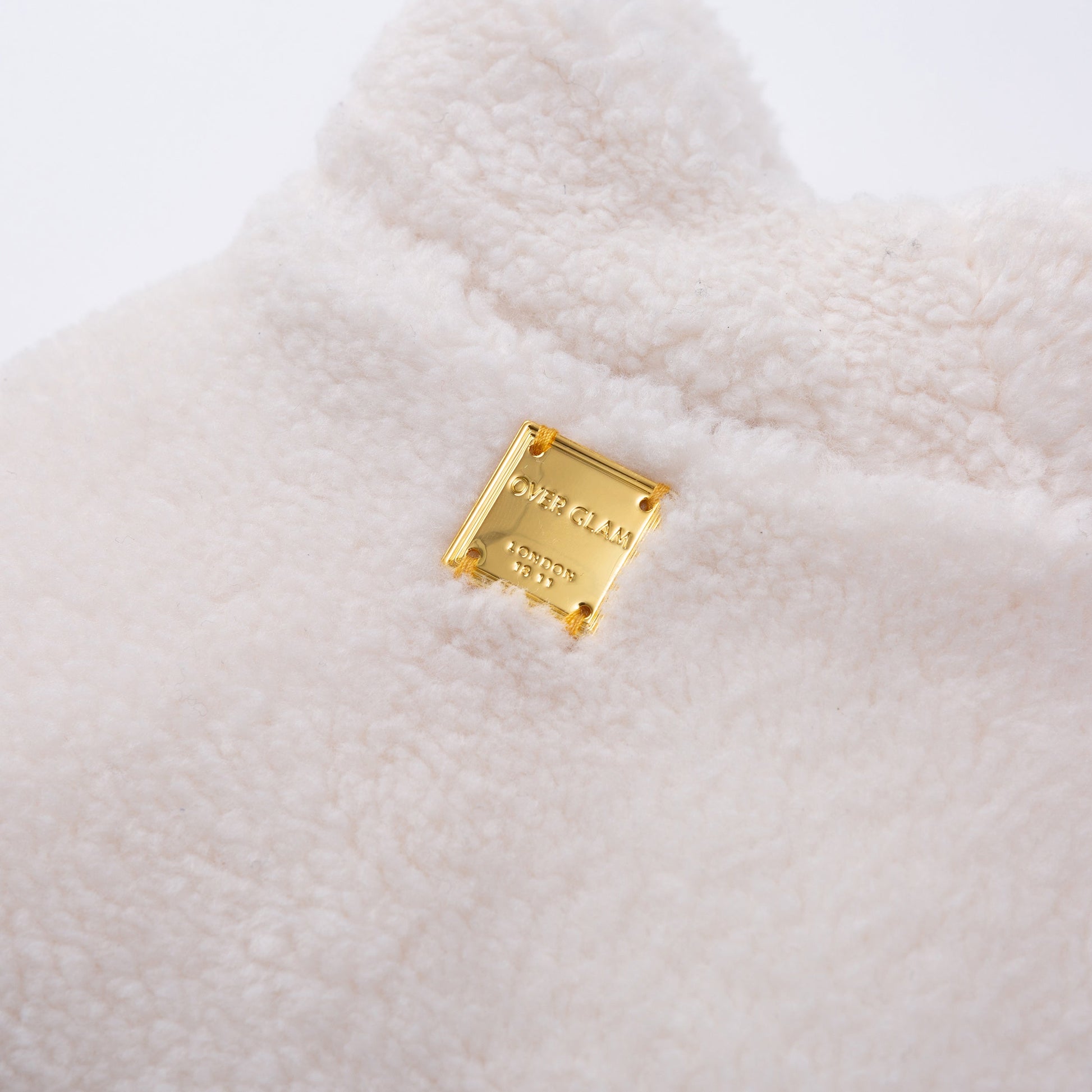 Faux Fur Jacket with Golden Medal