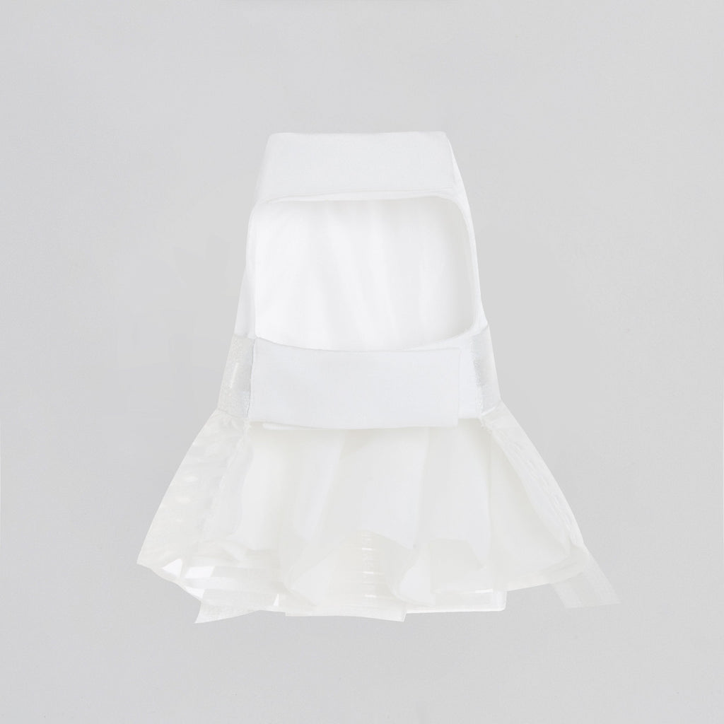 Bowknot Dress with Pleated Hem