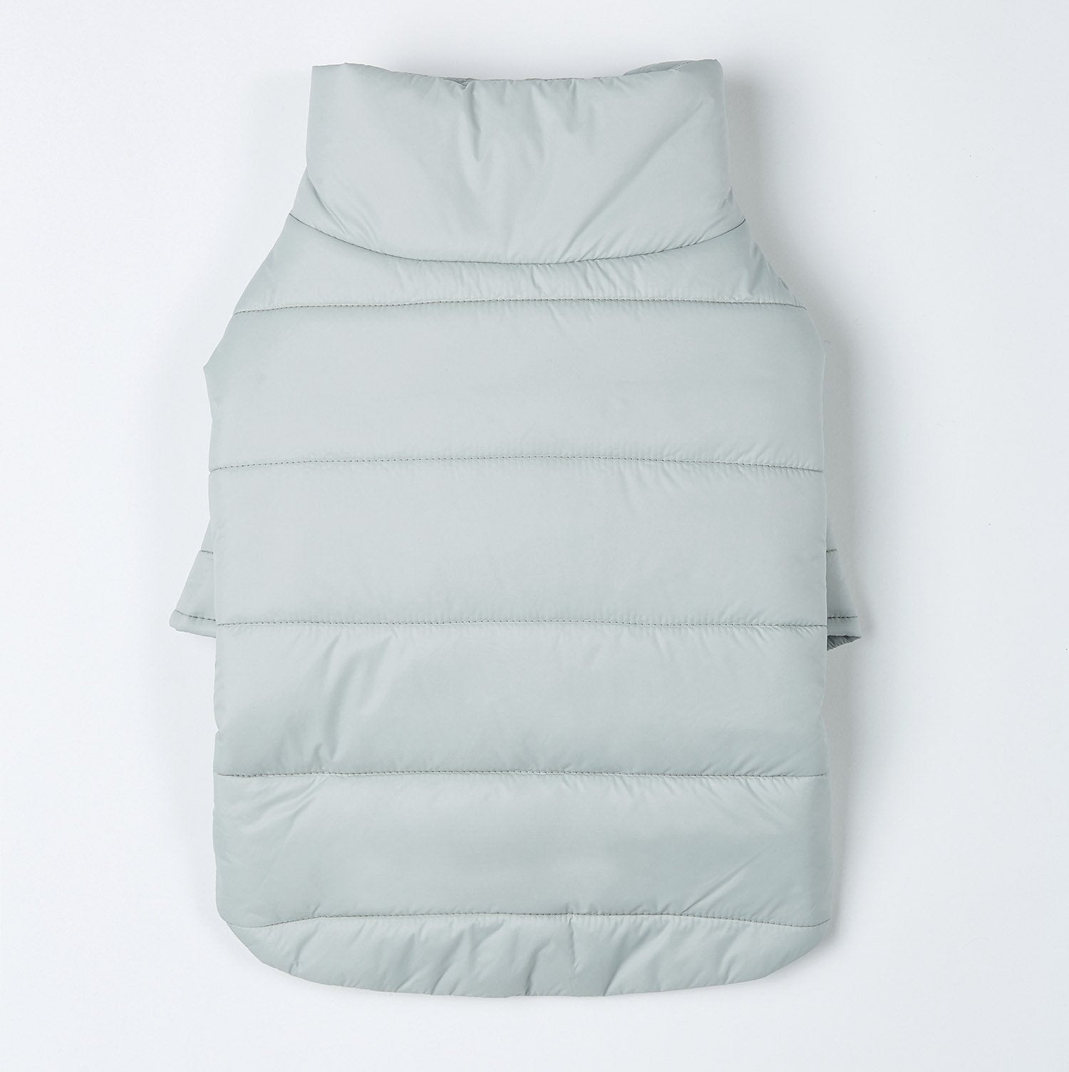 Double Button Puffer Jacket in Mint