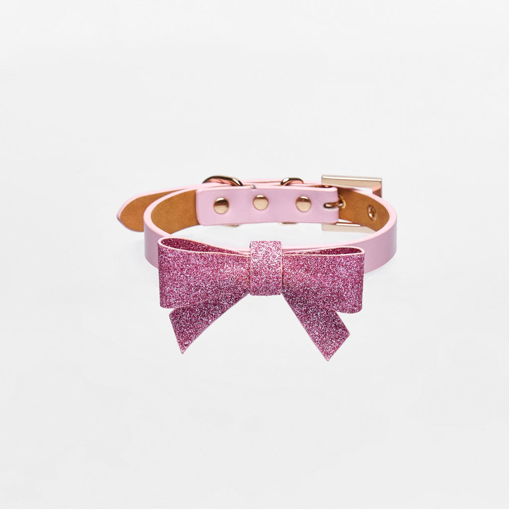 Pink Bowknot Collar for Pets