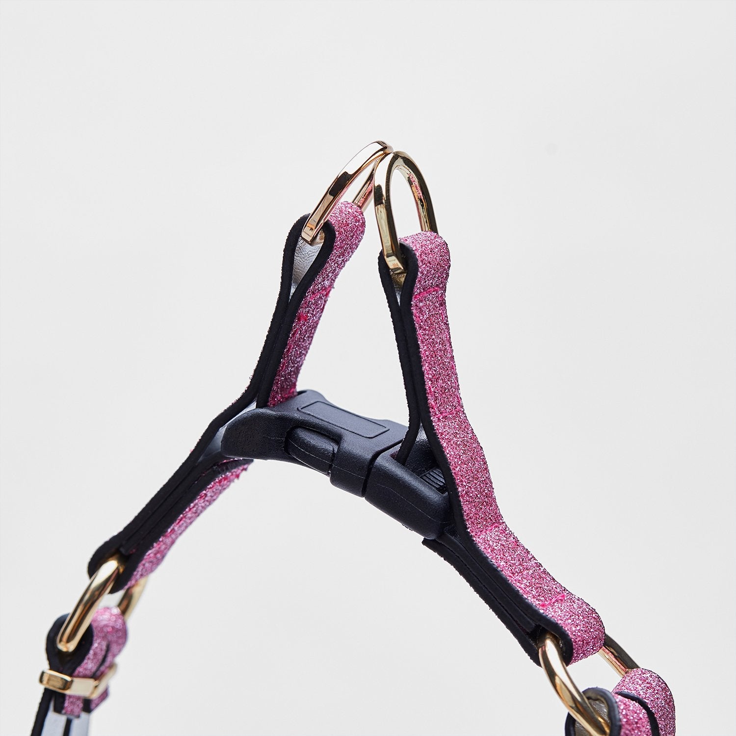 Glitter Leather Harness in Silver or Rose