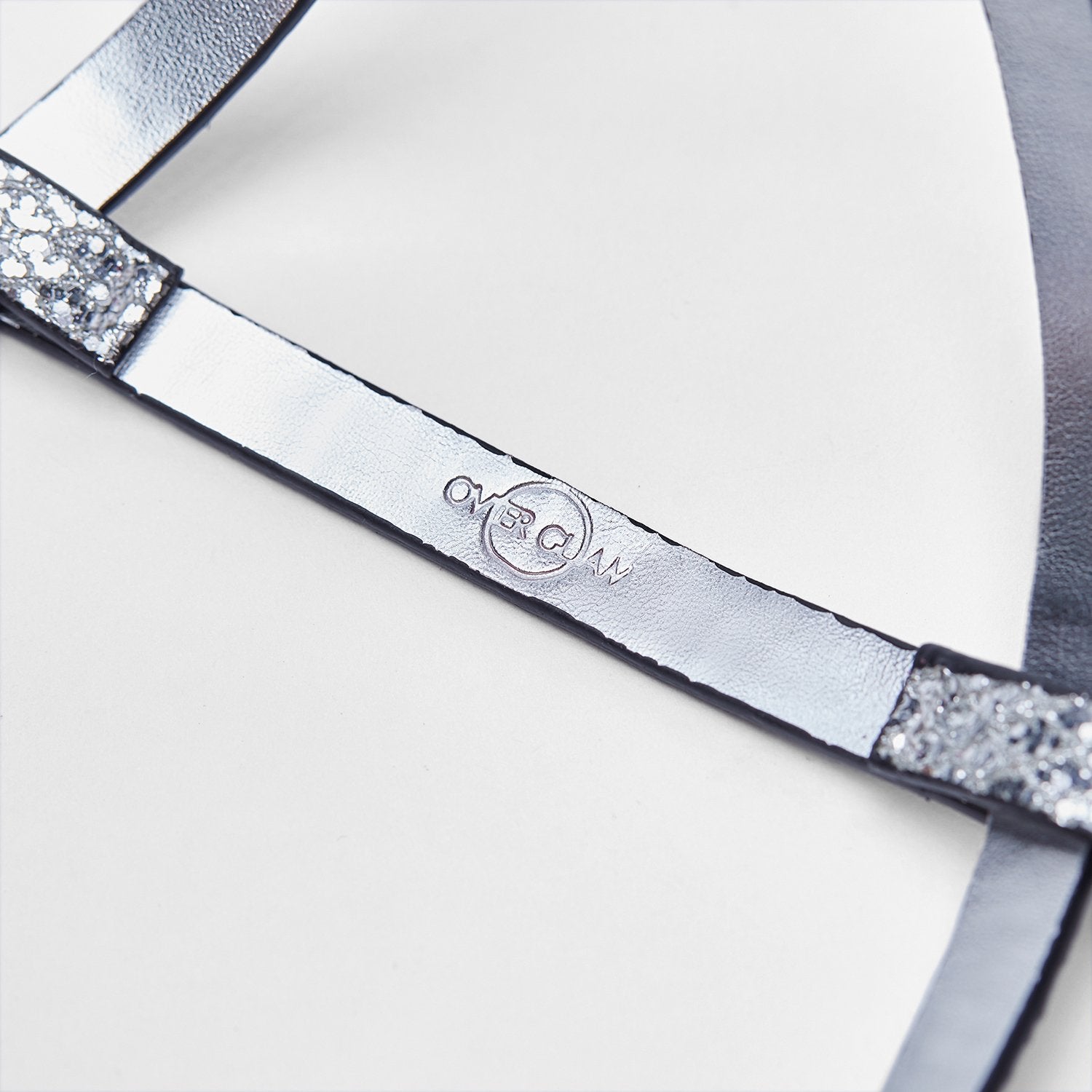 Glitter Leather Harness in Silver or Rose