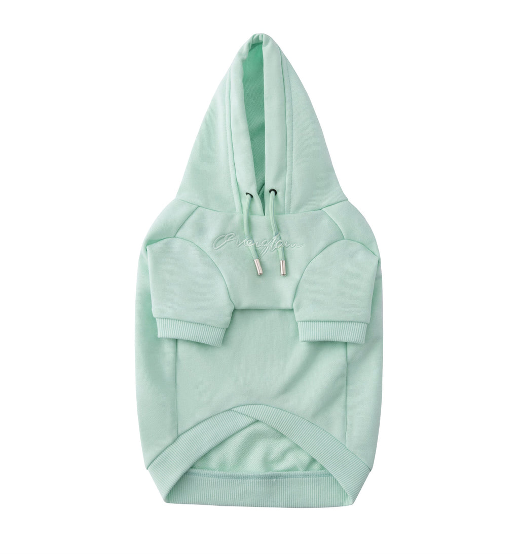 Pastel Hoodie with Glam Embroidery
