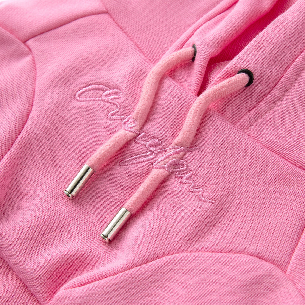 Pastel Hoodie with Glam Embroidery