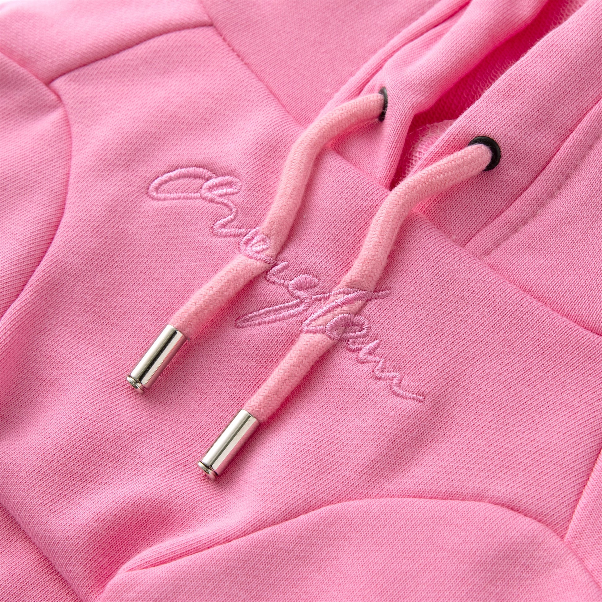 Pastel Hoodie with Glam Embroidery