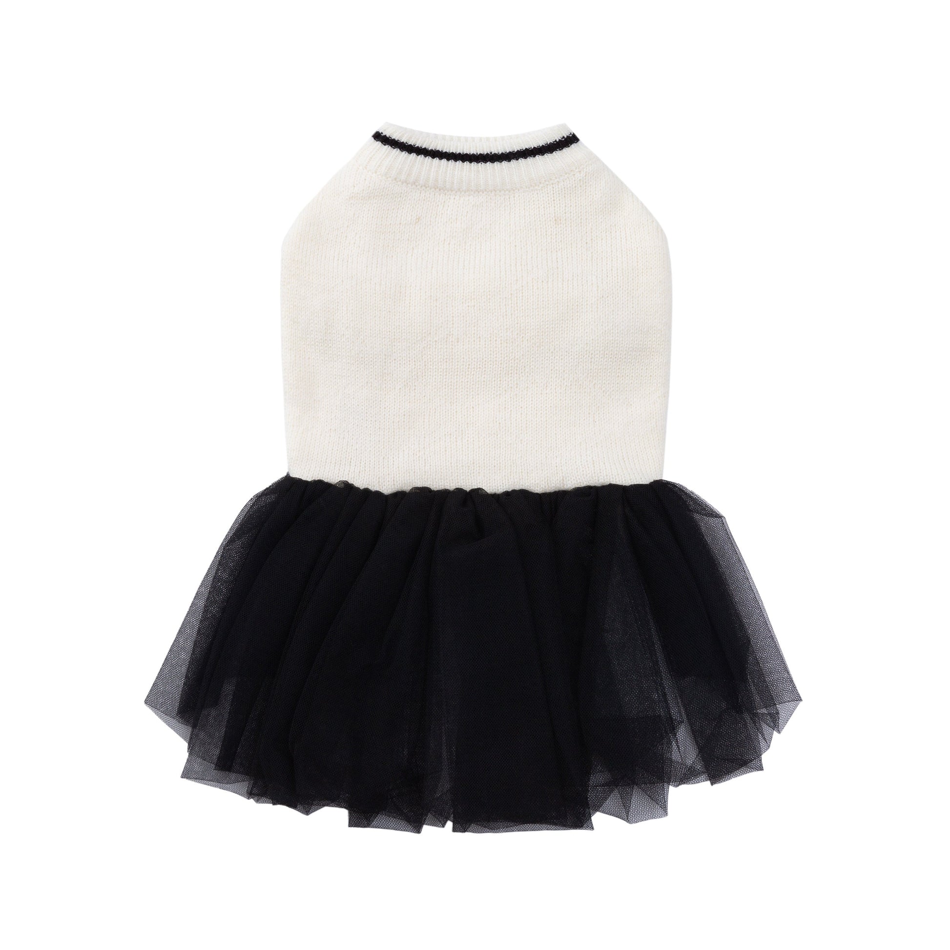 Knit Jumper with Attached Skirt