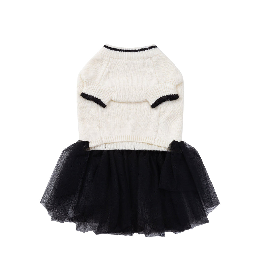 Knit Jumper with Attached Skirt