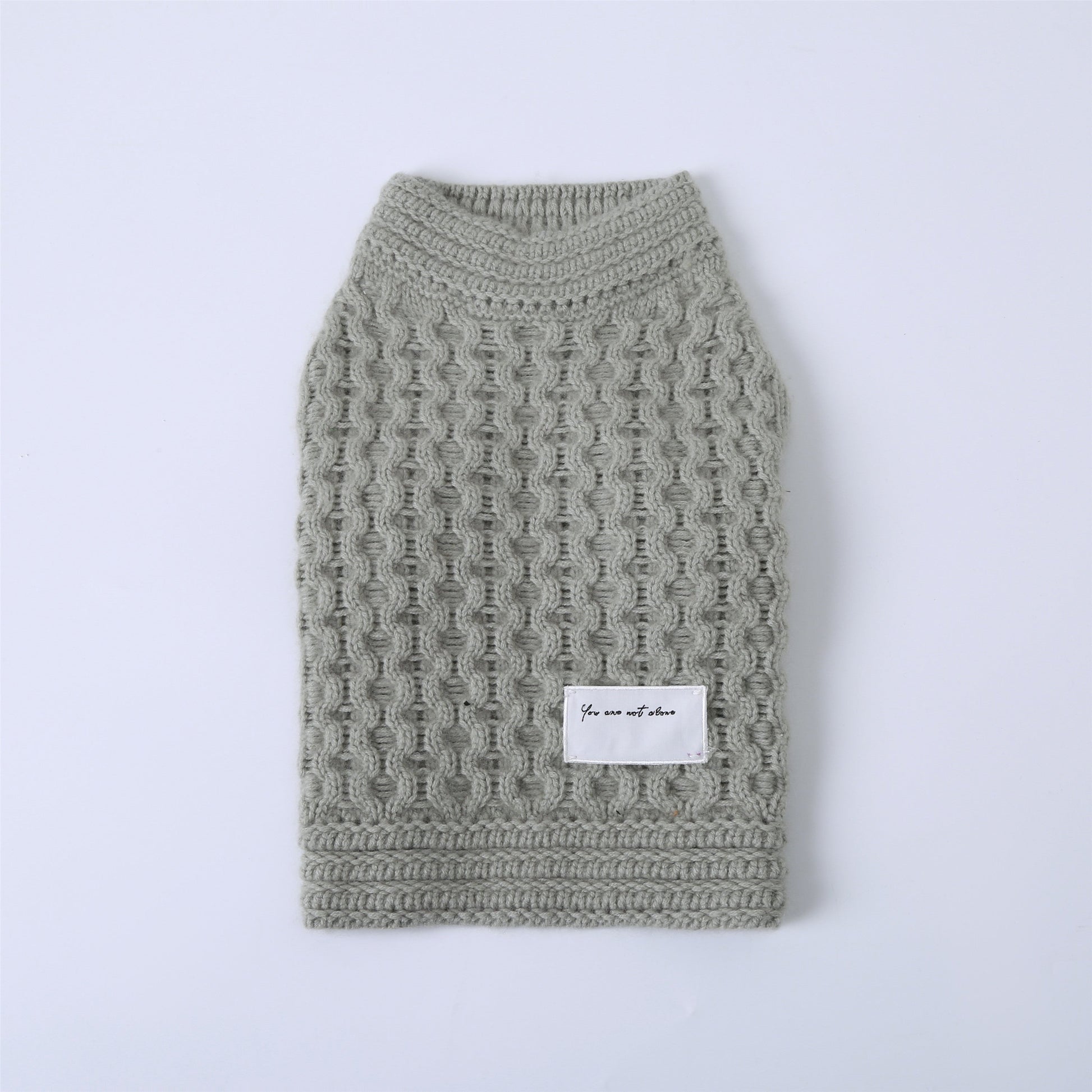 You Are Not Alone Cashmere Wool Knit Jumper